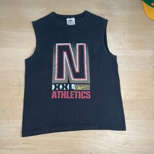 Vintage Nike spell out cut off sleeveless shirt size medium